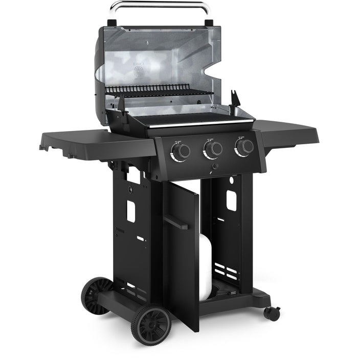 Broil King 320 Shadow 52 Inch Natural Gas Grill with 500 sq Inch Cooking Surface, 3 Burners, Cast Iron Cooking Grids, Flav-R- Wave Cooking System and Cookbox Included