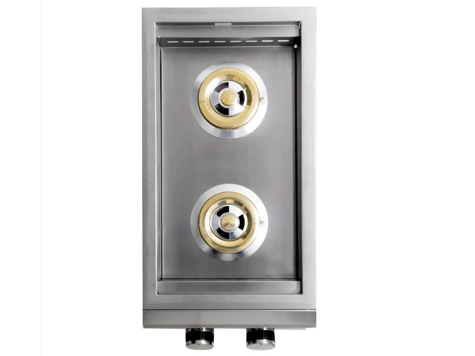 Blaze Premium LTE+ Built-In Gas Stainless Steel Double Side Burner With Lid