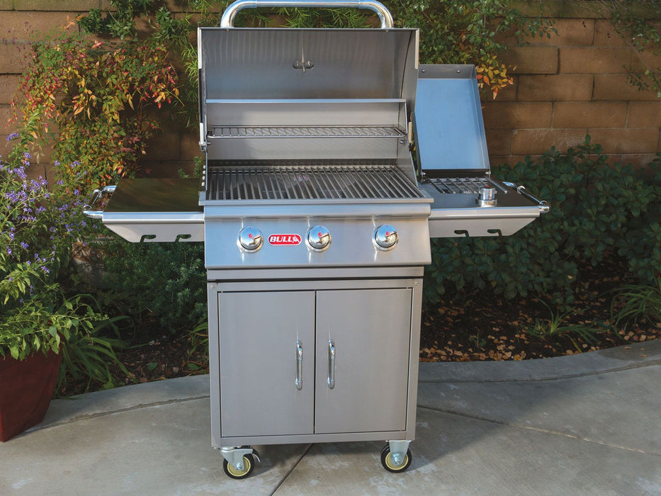 Bull Sidekick Propane Gas Single Side Burner with Stainless Steel Lid