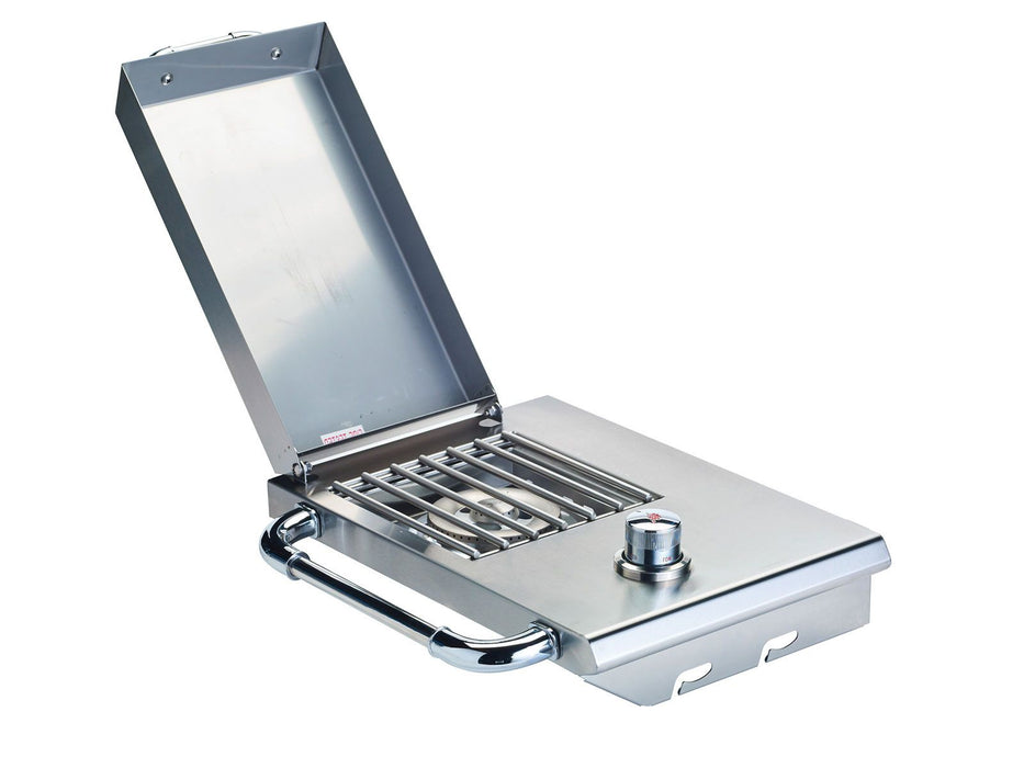 Bull Sidekick Propane Gas Single Side Burner with Stainless Steel Lid