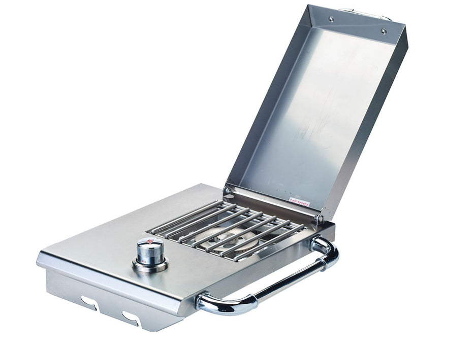 Bull Sidekick Propane Gas Single Side Burner with Stainless Steel Lid