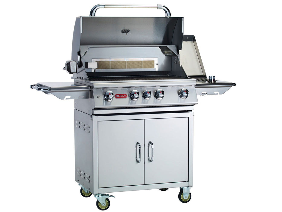 Bull Sidekick Propane Gas Single Side Burner with Stainless Steel Lid