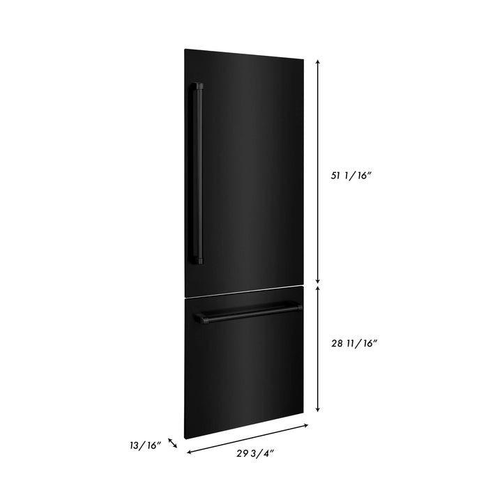 ZLINE 30" Refrigerator Panels in Black Stainless Steel for a 30" Built-in Refrigerator (RPBIV-BS-30)