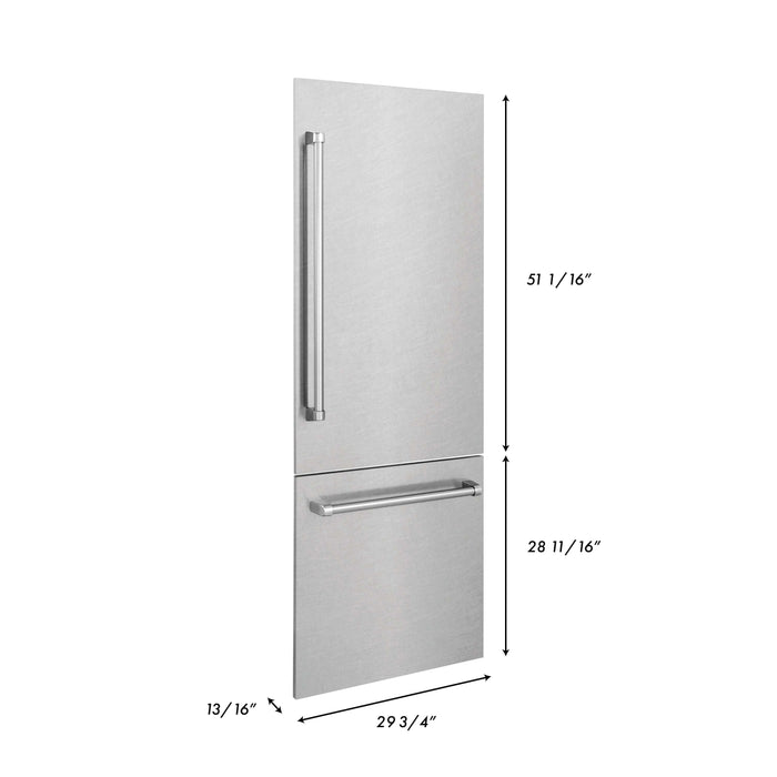 ZLINE 30" Refrigerator Panels in Fingerprint Resistant Stainless Steel for a 30" Built-in Refrigerator (RPBIV-SN-30)