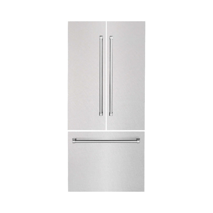 ZLINE 36" Refrigerator Panels in Fingerprint Resistant Stainless Steel for a 36" Built-in Refrigerator (RPBIV-SN-36)