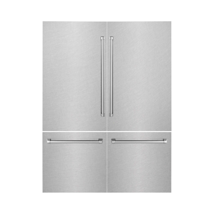 ZLINE 60" Refrigerator Panels in Fingerprint Resistant Stainless Steel for a 60" Built-in Refrigerator (RPBIV-SN-60)