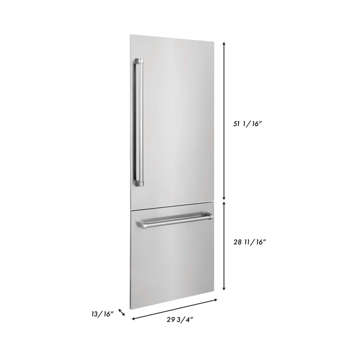 ZLINE 30" Refrigerator Panels in Stainless Steel for a 30" Built-in Refrigerator (RPBIV-304-30)