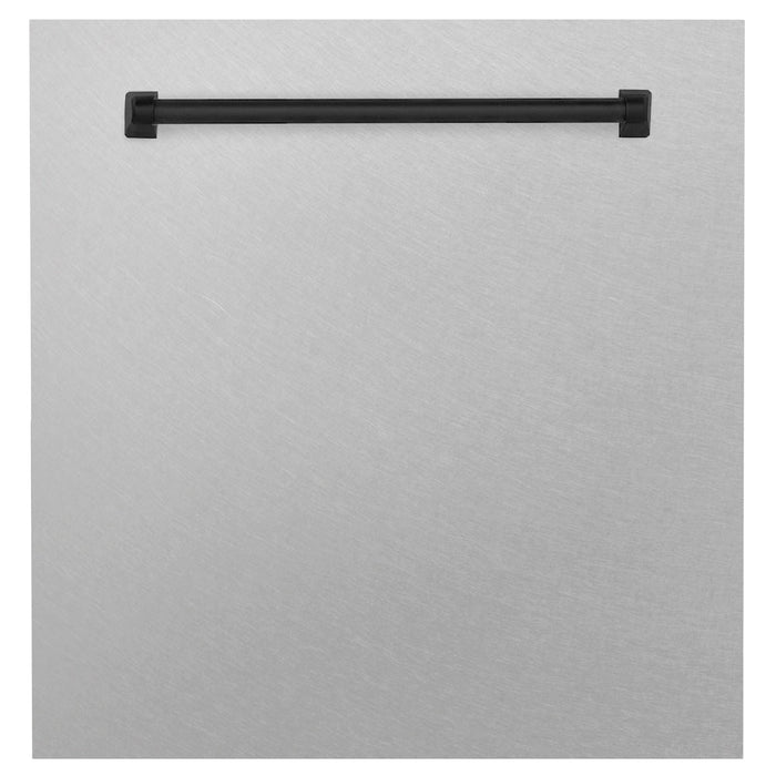 ZLINE Autograph Edition 24 in. Monument Dishwasher Panel with Matte Black Handle (DPMTZ-24-MB)