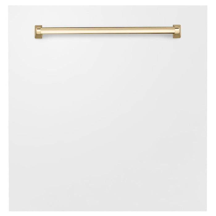 ZLINE Autograph Edition 24 in. Monument Dishwasher Panel with Polished Gold Handle with Color Options (DPMTZ-24-G)