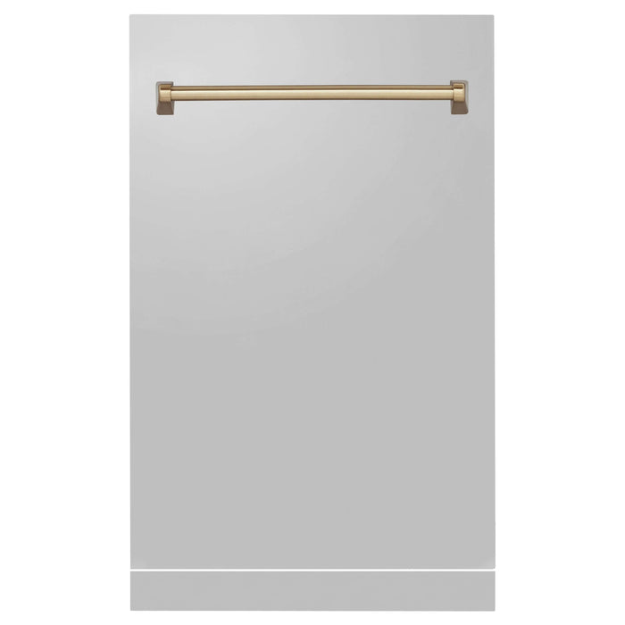 ZLINE Autograph Edition 18 in. Tallac Dishwasher Panel in Stainless Steel with Accent Handle (DPVZ-304-18)