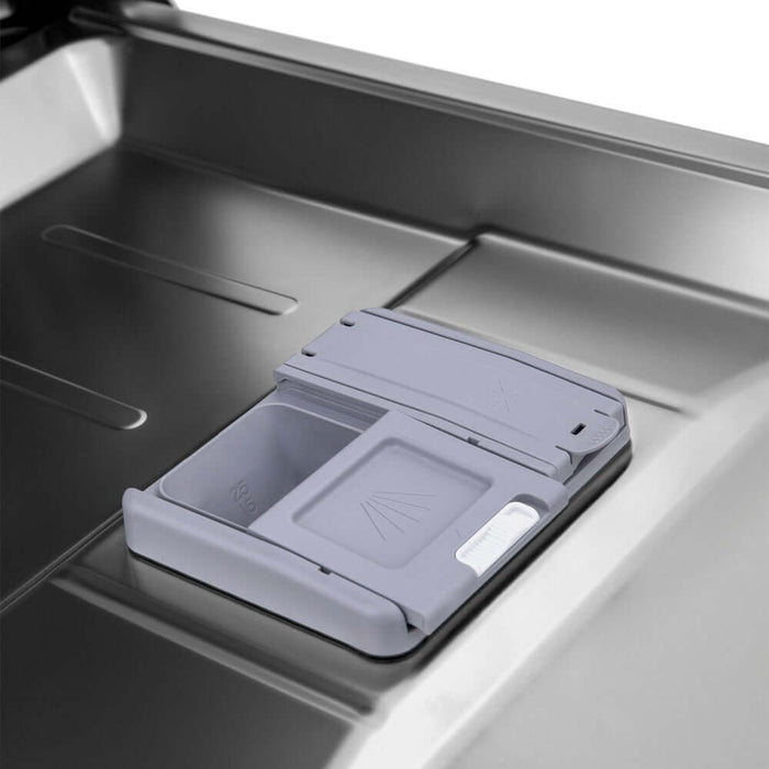 ZLINE 18 in. Compact Panel Ready Top Control Built-In Dishwasher with Stainless Steel Tub, 52dBa (DW7714-18)