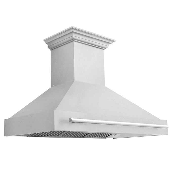 ZLINE 48 in. Fingerprint Resistant Stainless Steel Range Hood with Colored Shell Options (8654SNX-48)