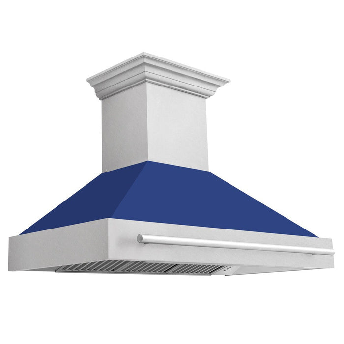 ZLINE 48 in. Fingerprint Resistant Stainless Steel Range Hood with Colored Shell Options (8654SNX-48)