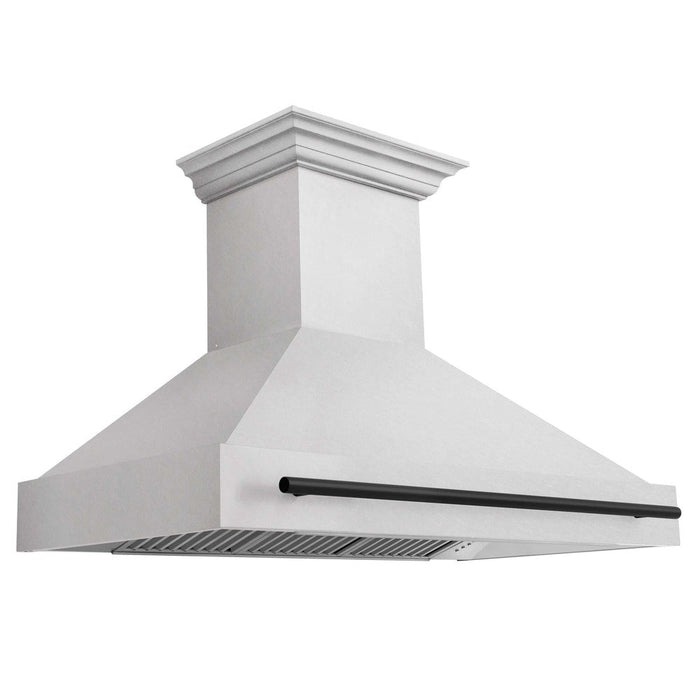 ZLINE Autograph Edition 48 in. Fingerprint Resistant Stainless Steel Range Hood with Accent Handle (8654SNZ-48)