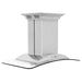 ZLINE Island Mount Range Hood in Stainless Steel and Glass with Built-in CrownSound Bluetooth Speakers (GL9iCRN-BT)