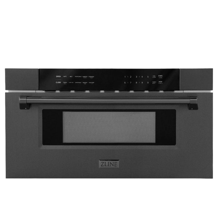 ZLINE 30 in. 1.2 cu. ft. Black Stainless Steel Built-In Microwave Drawer (MWD-30-BS)