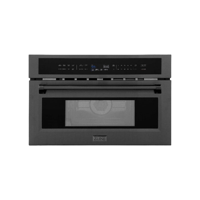 ZLINE 30 in. 1.6 cu ft. Black Stainless Steel Built-in Convection Microwave Oven (MWO-30-BS)