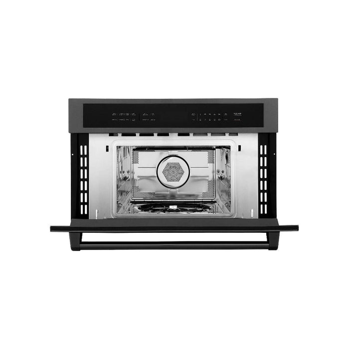 ZLINE 30 in. 1.6 cu ft. Black Stainless Steel Built-in Convection Microwave Oven (MWO-30-BS)