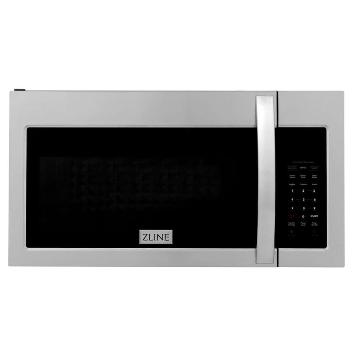 ZLINE Kitchen Package with Refrigeration, 30 in.  Stainless Steel Gas Range, 30 in.  Traditional Over The Range Microwave and 24 in.  Tall Tub Dishwasher (4KPR-SGROTRH30-DWV)