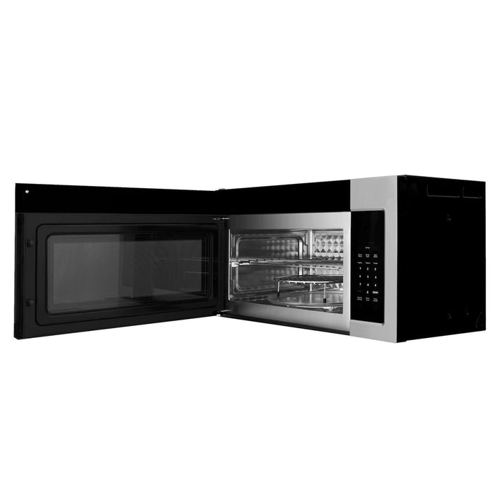 ZLINE 30 in. Kitchen Package with Stainless Steel Gas Range, Traditional Over The Range Microwave and Tall Tub Dishwasher