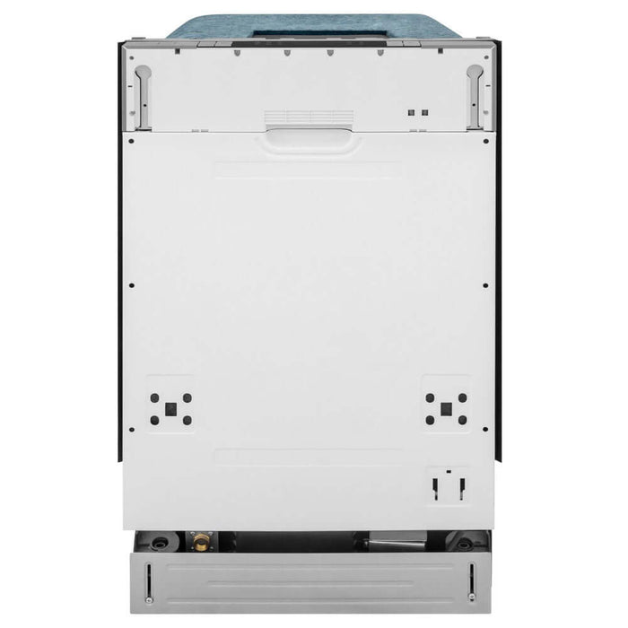 ZLINE 18 in. Compact Panel Ready Top Control Built-In Dishwasher with Stainless Steel Tub, 52dBa (DW7714-18)
