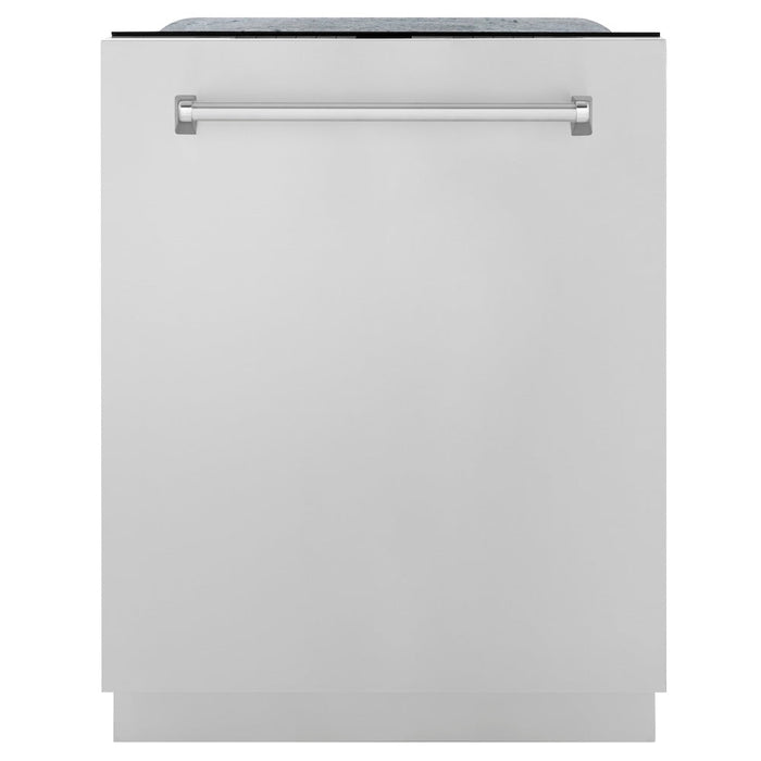 ZLINE 24 in. Monument Series 3rd Rack Top Touch Control Dishwasher with Stainless Steel Panel, 45dBa (DWMT-304-24)