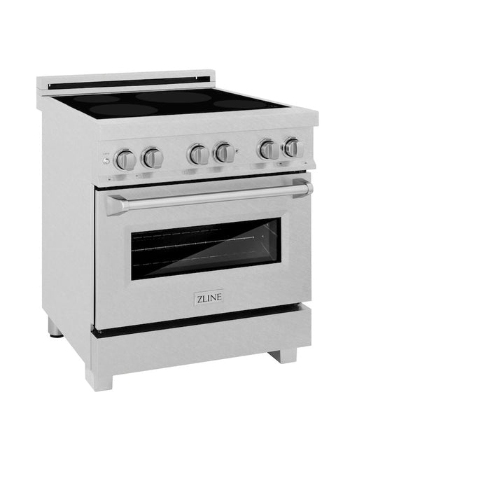 ZLINE 30 in. 4.0 cu. ft. Induction Range with a 4 Element Stove and Electric Oven in Fingerprint Resistant Stainless Steel (RAINDS-SN-30)