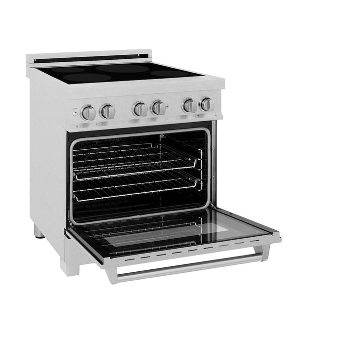 ZLINE 30 in. 4.0 cu. ft. Induction Range with a 4 Element Stove and Electric Oven in Fingerprint Resistant Stainless Steel (RAINDS-SN-30)