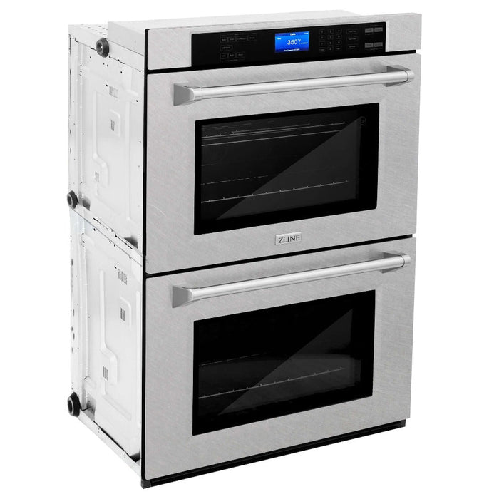 ZLINE 30 in. Professional Electric Double Wall Oven with Self Clean and True Convection in Fingerprint Resistant Stainless Steel (AWDS-30)