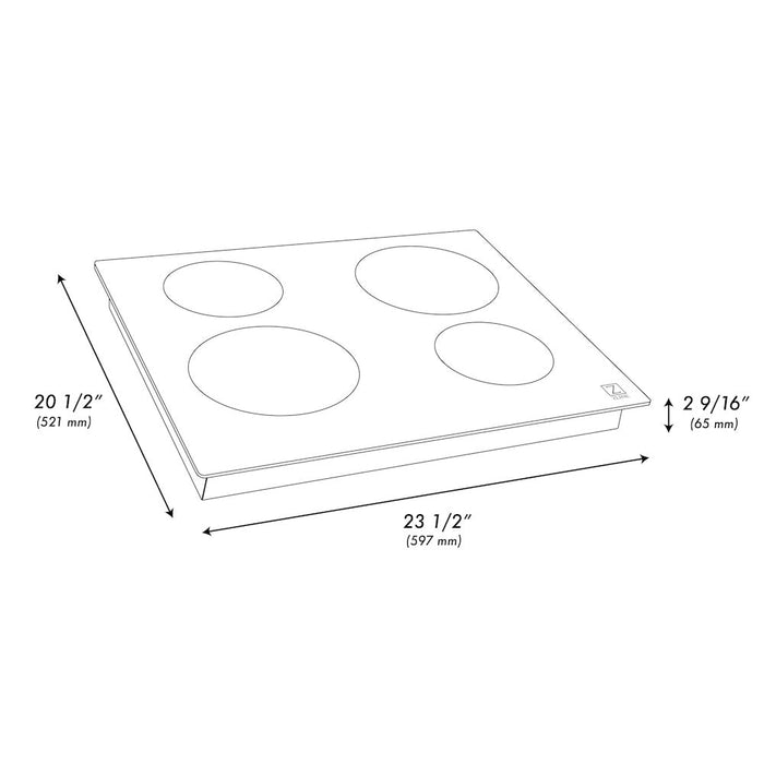 ZLINE 24 in. Induction Cooktop with 4 burners (RCIND-24)