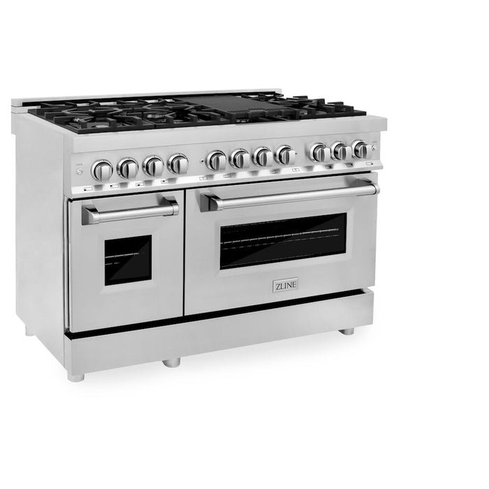 ZLINE 48 in. Professional Dual Fuel Range in Stainless Steel (RA48)