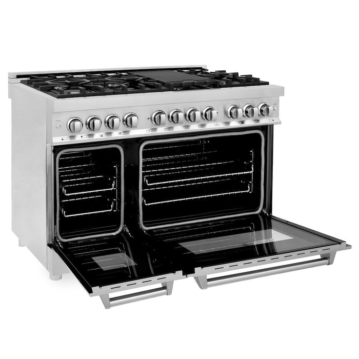 ZLINE 48 in. Professional Dual Fuel Range in Stainless Steel (RA48)