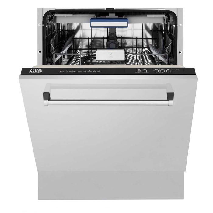 ZLINE 30 in. Kitchen Package with Stainless Steel Gas Range, Convertible Vent Range Hood and Tall Tub Dishwasher