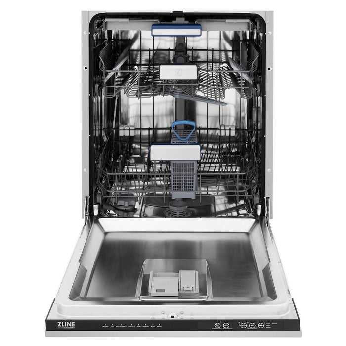 ZLINE 24 in. Tallac Series 3rd Rack Tall Tub Dishwasher in Stainless Steel, 51dBa (DWV-304-24)