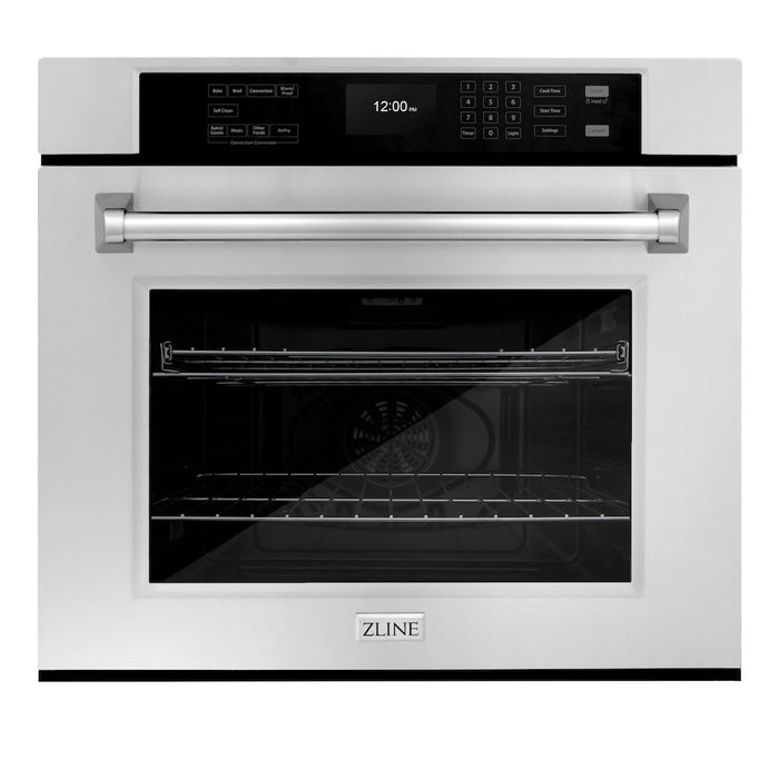 ZLINE Kitchen Package with 48 in. Stainless Steel Rangetop and 30 in. Single Wall Oven (2KP-RTAWS48)