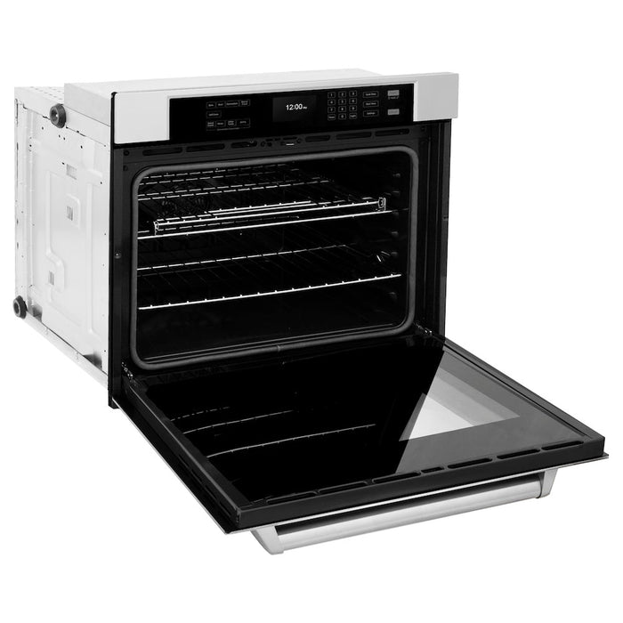 ZLINE 30 in. Professional True Convection Single Wall Oven with Air Fry and Self Clean in Stainless Steel (WAS-30)