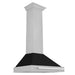 ZLINE 30 in. Convertible Fingerprint Resistant DuraSnow® Stainless Steel Range Hood with Colored Shell Options and Stainless Steel Handle (KB4SNX-30)