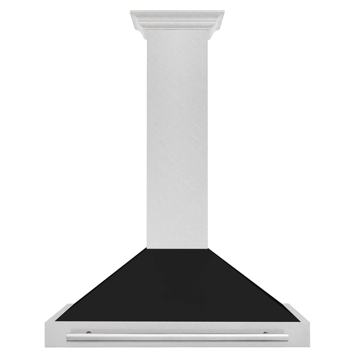 ZLINE 36 in. Convertible Fingerprint Resistant DuraSnow® Stainless Steel Range Hood with Colored Shell Options and Stainless Steel Handle (KB4SNX-36)