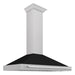 ZLINE 48 in. Convertible Fingerprint Resistant DuraSnow® Stainless Steel Range Hood with Colored Shell Options and Stainless Steel Handle (KB4SNX-48)