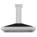 ZLINE 48 in. Convertible Fingerprint Resistant DuraSnow® Stainless Steel Range Hood with Colored Shell Options and Stainless Steel Handle (KB4SNX-48)