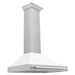 ZLINE 36 in. Convertible Fingerprint Resistant DuraSnow® Stainless Steel Range Hood with Colored Shell Options and Stainless Steel Handle (KB4SNX-36)