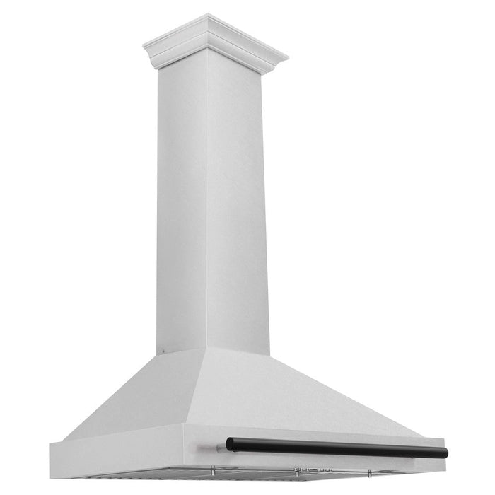 ZLINE Autograph Edition 36 in. Convertible Fingerprint Resistant DuraSnow® Stainless Steel Range Hood with Accent Handle (KB4SNZ-36)