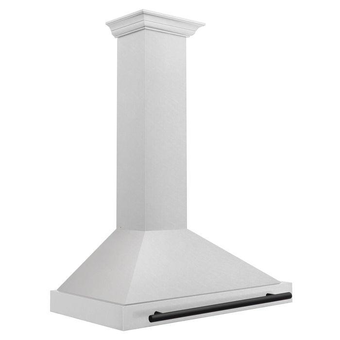 ZLINE Autograph Edition 36 in. Convertible Fingerprint Resistant DuraSnow® Stainless Steel Range Hood with Accent Handle (KB4SNZ-36)