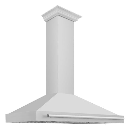 ZLINE 48 in. Convertible Stainless Steel Range Hood with Stainless Steel Handle and Colored Shell Options (KB4STX-48)