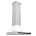 ZLINE Autograph Edition 30 in. Convertible Stainless Steel Range Hood with White Matte Shell and Accents (KB4STZ-WM30)