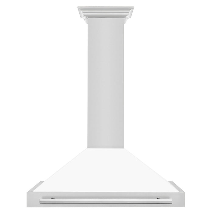 ZLINE 36 in. Convertible Stainless Steel Range Hood with Stainless Steel Handle and Color Options (KB4STX-36)