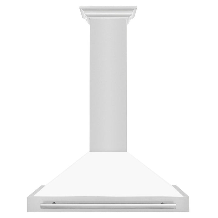 ZLINE 48 in. Convertible Stainless Steel Range Hood with Stainless Steel Handle and Colored Shell Options (KB4STX-48)