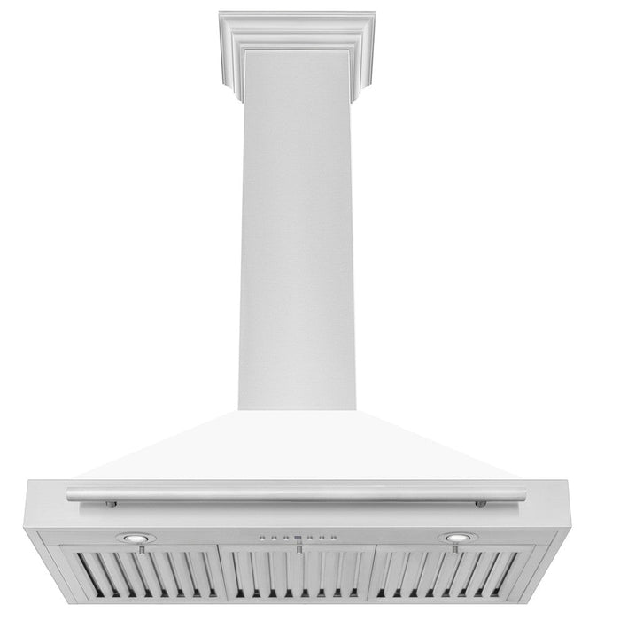 ZLINE 48 in. Convertible Stainless Steel Range Hood with Stainless Steel Handle and Colored Shell Options (KB4STX-48)