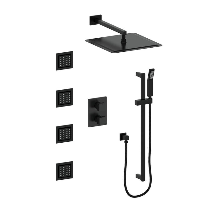 ZLINE Crystal Bay Thermostatic Shower System with Body Jets (CBY-SHS-T3)