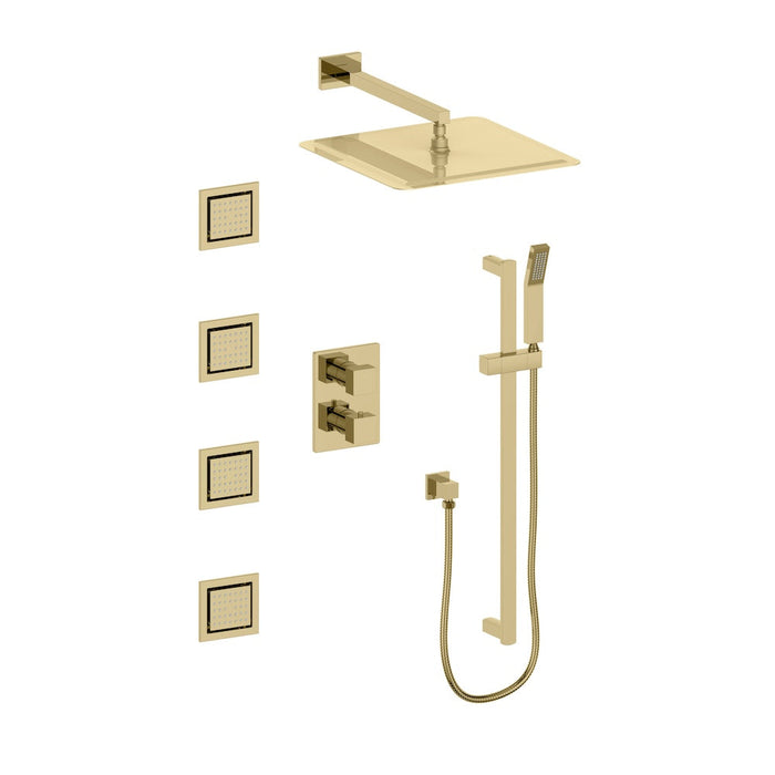 ZLINE Crystal Bay Thermostatic Shower System with Body Jets (CBY-SHS-T3)